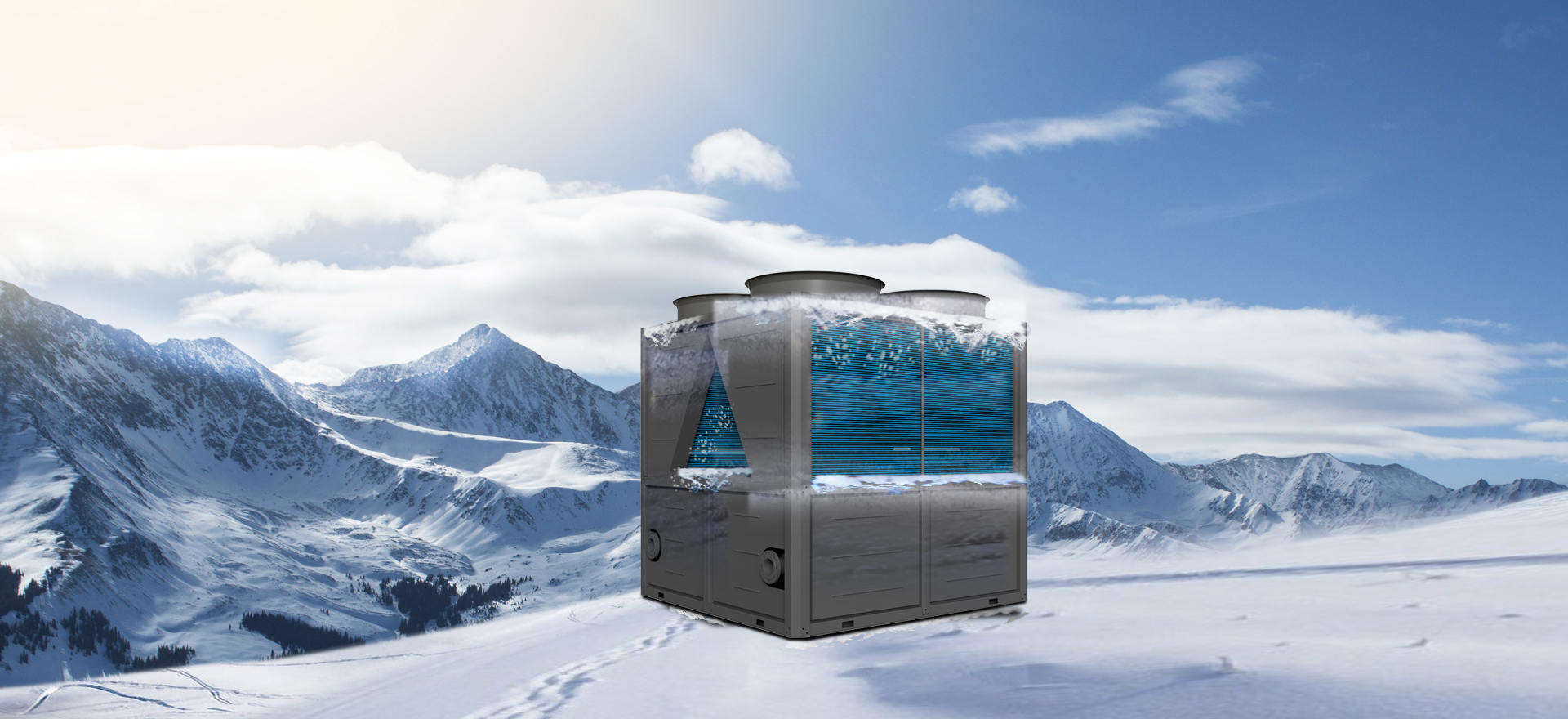 120匹超低溫變頻空氣源熱泵