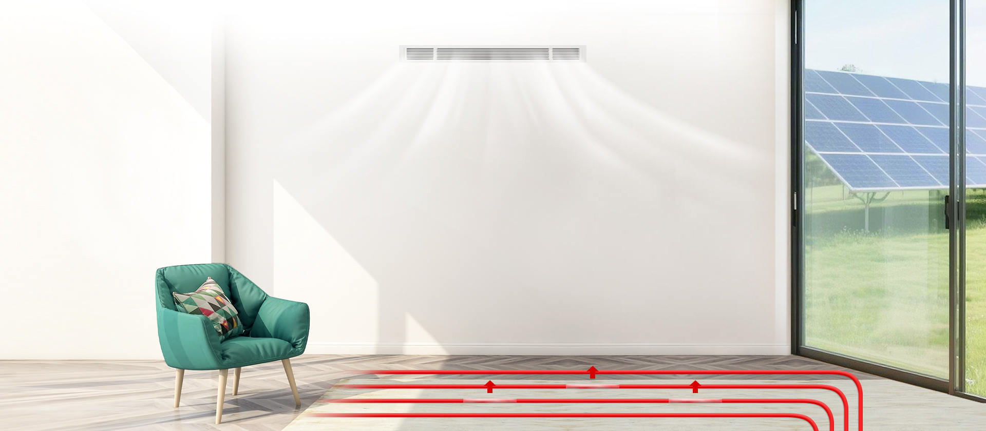 哈唯家用全直流變頻采暖+中央空調(diào)熱泵機(jī)組