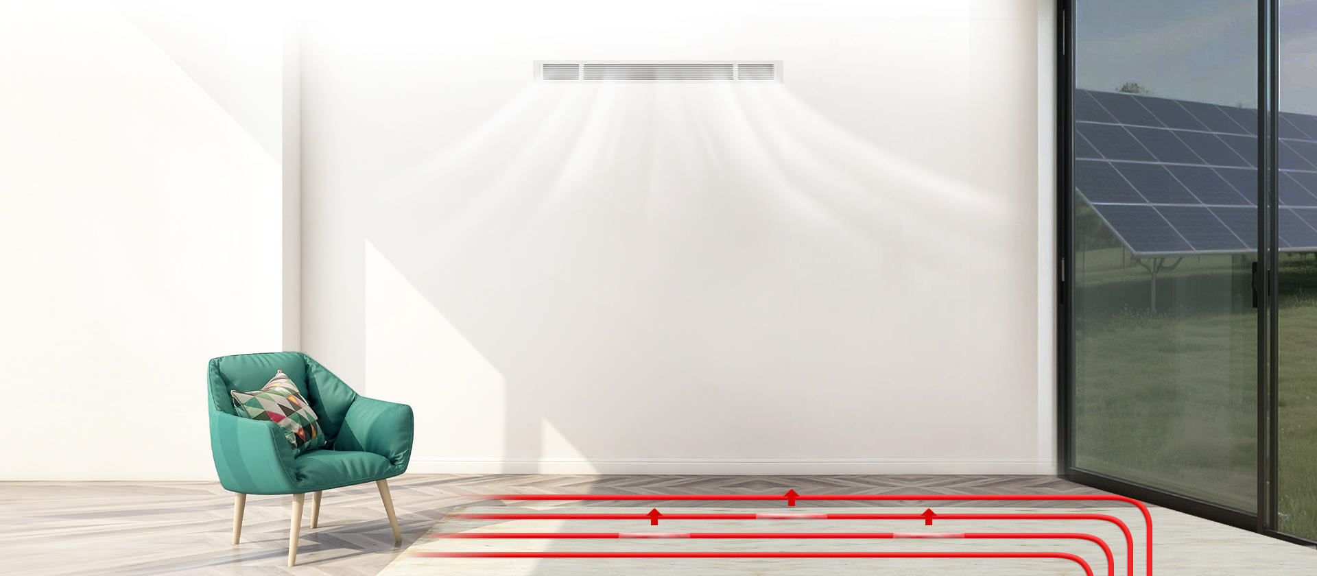哈唯家用全直流變頻采暖+中央空調(diào)熱泵機組