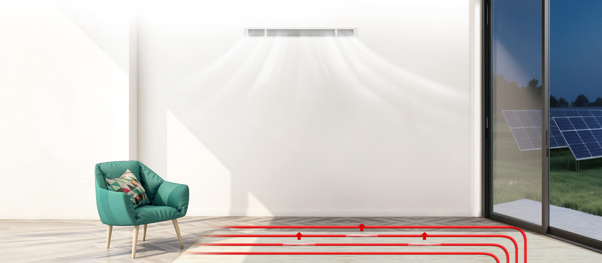 哈唯家用全直流變頻采暖+中央空調(diào)熱泵機(jī)組